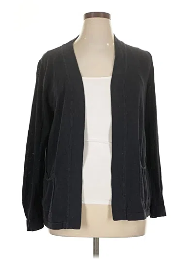 Pre-owned Eddie Bauer Cardigan Sweater In Gray