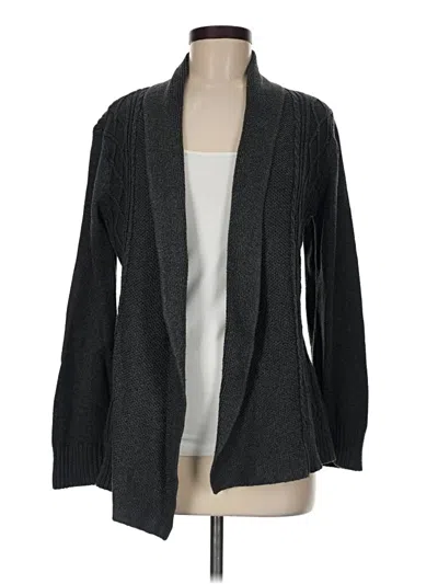 Pre-owned Eddie Bauer Cardigan Sweater In Gray