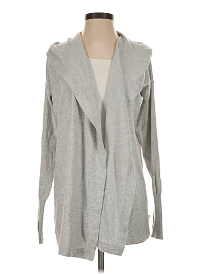 Pre-owned Eddie Bauer Cardigan Sweater In Gray