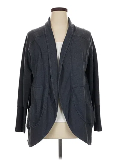Pre-owned Eddie Bauer Cardigan Sweater In Gray