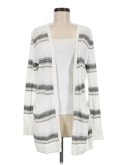 Pre-owned Eddie Bauer Cardigan Sweater In Gray
