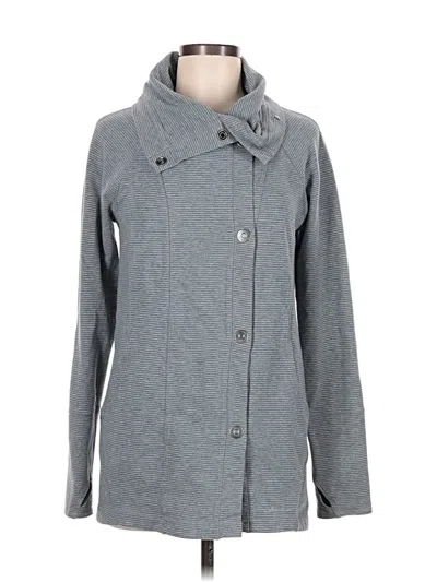 Pre-owned Eddie Bauer Cardigan Sweater In Gray