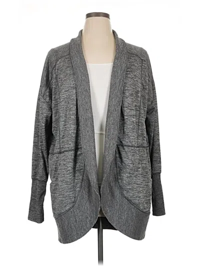 Pre-owned Eddie Bauer Cardigan Sweater In Gray