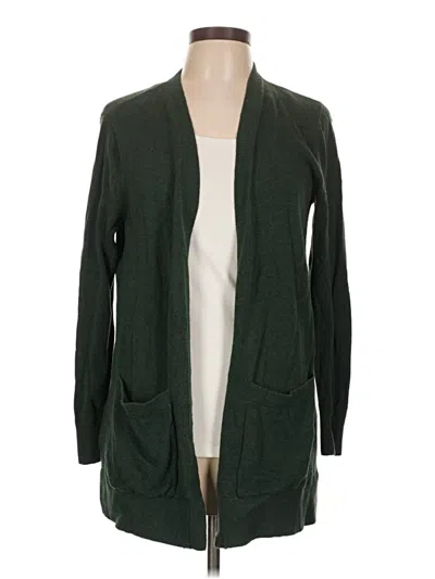 Pre-owned Eddie Bauer Cardigan Sweater In Green