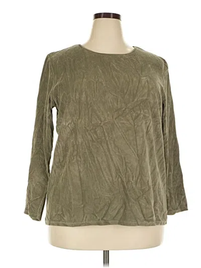 Pre-owned Eddie Bauer Cardigan Sweater In Green