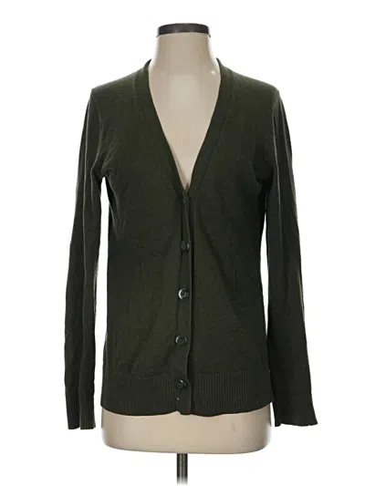 Pre-owned Eddie Bauer Cardigan Sweater In Green