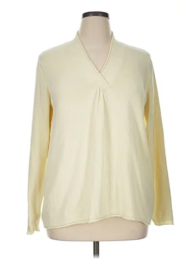 Pre-owned Eddie Bauer Cardigan Sweater In Ivory