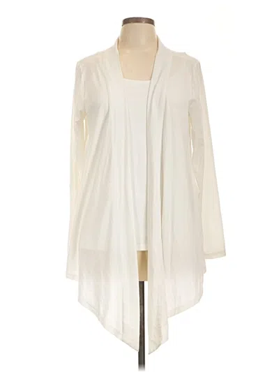 Pre-owned Eddie Bauer Cardigan Sweater In Ivory