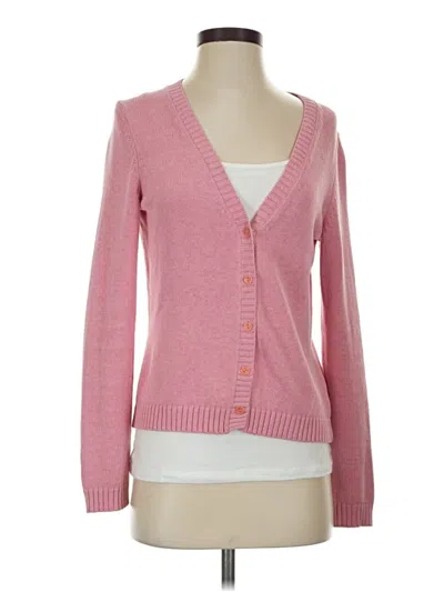 Pre-owned Eddie Bauer Cardigan Sweater In Pink