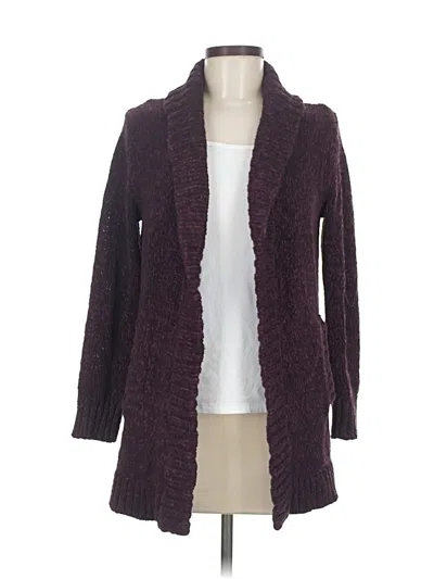 Pre-owned Eddie Bauer Cardigan Sweater In Purple