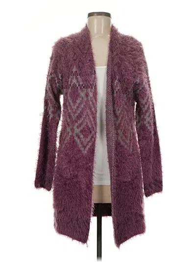 Pre-owned Eddie Bauer Cardigan Sweater In Purple
