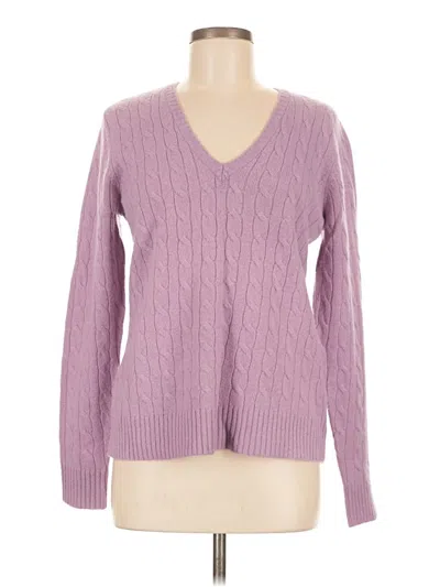 Pre-owned Eddie Bauer Cardigan Sweater In Purple
