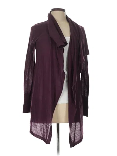 Pre-owned Eddie Bauer Cardigan Sweater In Purple
