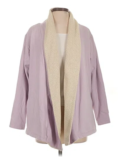 Pre-owned Eddie Bauer Cardigan Sweater In Purple