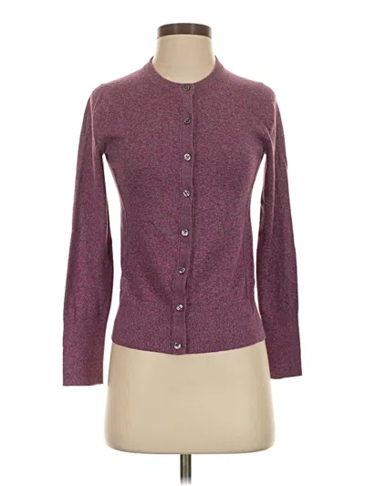 Pre-owned Eddie Bauer Cardigan Sweater In Purple