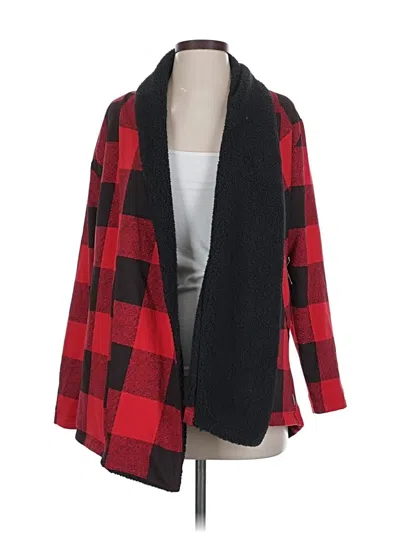 Pre-owned Eddie Bauer Cardigan Sweater In Red