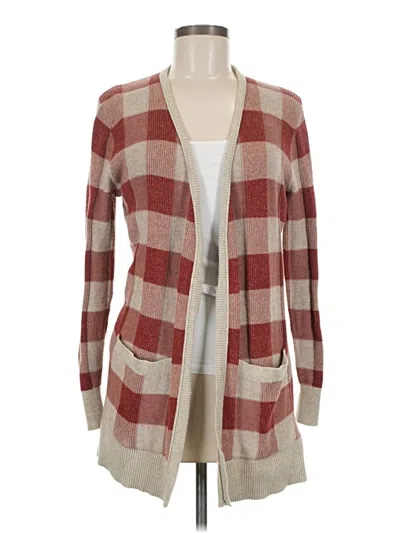 Pre-owned Eddie Bauer Cardigan Sweater In Red