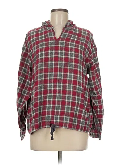 Pre-owned Eddie Bauer Cardigan Sweater In Red