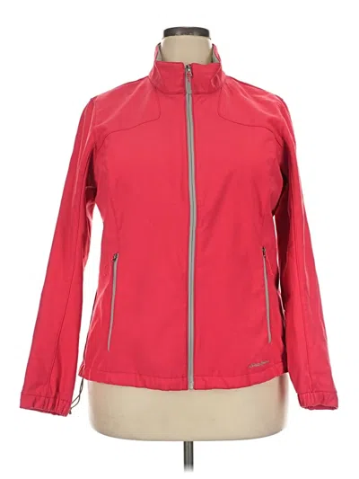 Pre-owned Eddie Bauer Cardigan Sweater In Red