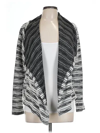 Pre-owned Eddie Bauer Cardigan Sweater In Silver