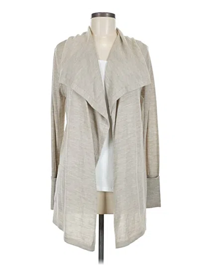 Pre-owned Eddie Bauer Cardigan Sweater In Tan