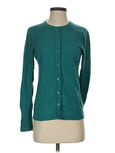 Pre-owned Eddie Bauer Cardigan Sweater In Teal