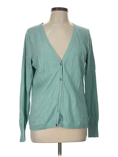Pre-owned Eddie Bauer Cardigan Sweater In Teal