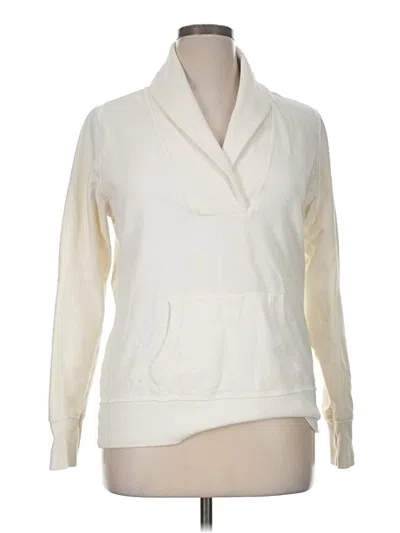 Pre-owned Eddie Bauer Cardigan Sweater In White