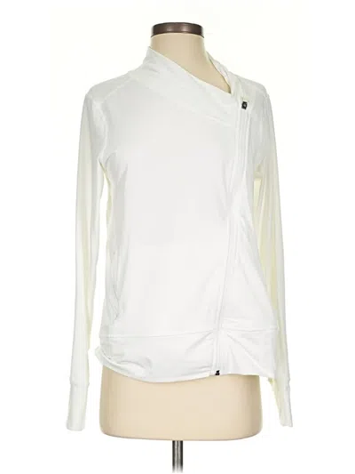 Pre-owned Eddie Bauer Cardigan Sweater In White