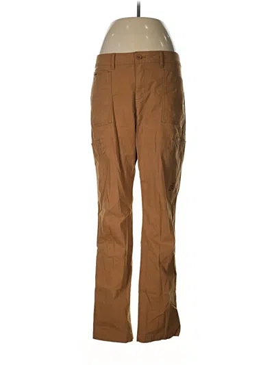 Pre-owned Eddie Bauer Cargo Pants In Brown