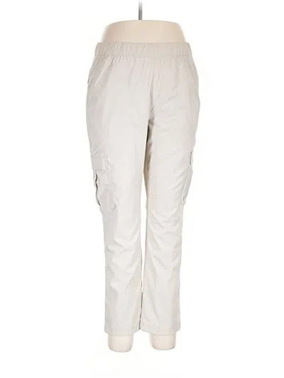 Pre-owned Eddie Bauer Cargo Pants In Ivory