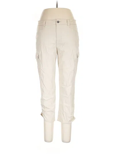 Pre-owned Eddie Bauer Cargo Pants In Ivory