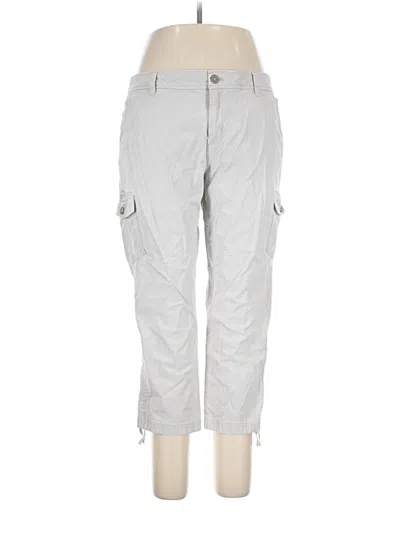 Pre-owned Eddie Bauer Cargo Pants In Silver