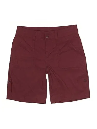 Pre-owned Eddie Bauer Cargo Shorts In Burgundy
