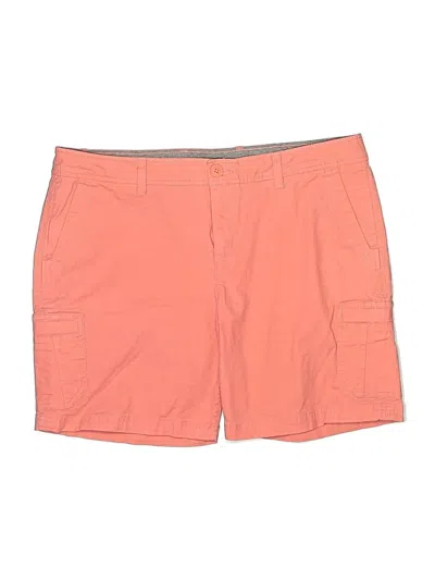 Pre-owned Eddie Bauer Cargo Shorts In Orange