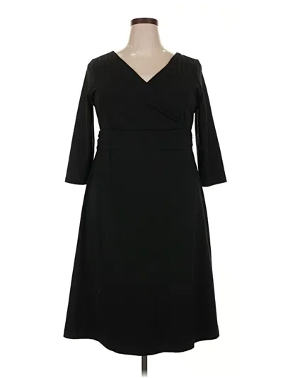 Pre-owned Eddie Bauer Casual Dress In Black