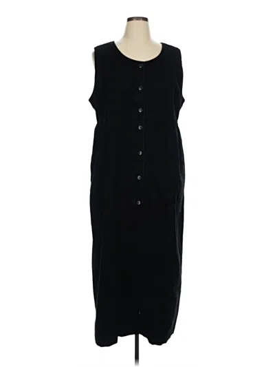 Pre-owned Eddie Bauer Casual Dress In Black