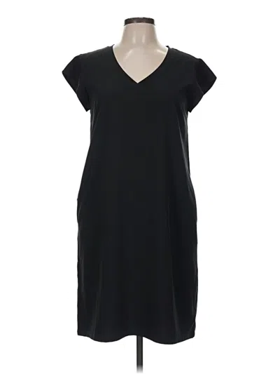 Pre-owned Eddie Bauer Casual Dress In Black