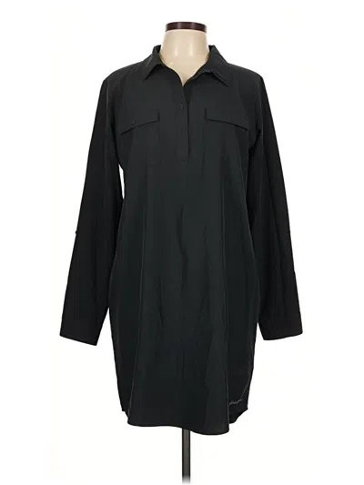 Pre-owned Eddie Bauer Casual Dress In Black