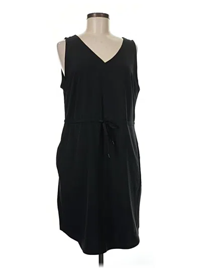 Pre-owned Eddie Bauer Casual Dress In Black