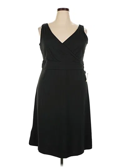 Pre-owned Eddie Bauer Casual Dress In Black