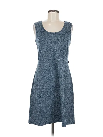Pre-owned Eddie Bauer Casual Dress In Blue