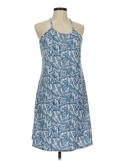 Pre-owned Eddie Bauer Casual Dress In Blue