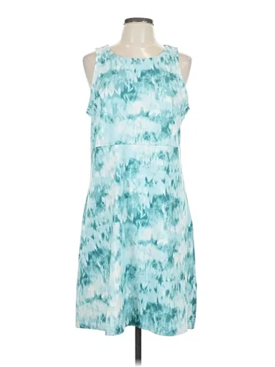 Pre-owned Eddie Bauer Casual Dress In Blue