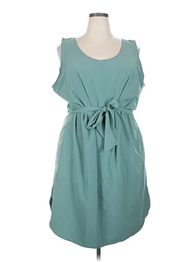 Pre-owned Eddie Bauer Casual Dress In Blue