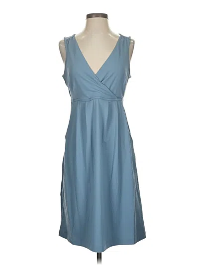 Pre-owned Eddie Bauer Casual Dress In Blue