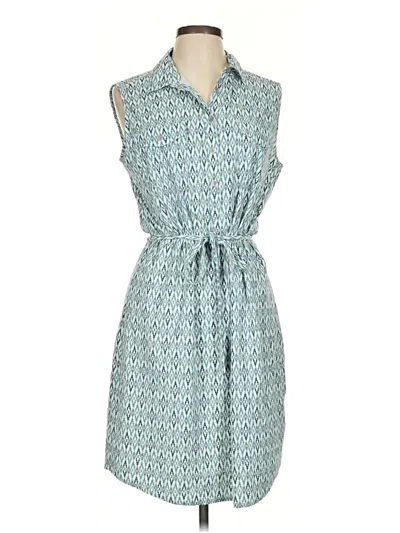 Pre-owned Eddie Bauer Casual Dress In Blue