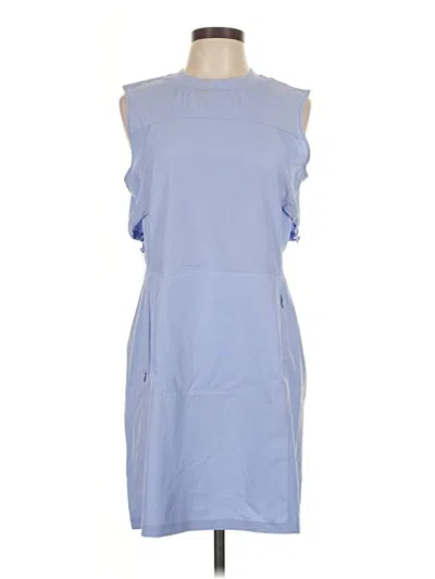 Pre-owned Eddie Bauer Casual Dress In Blue