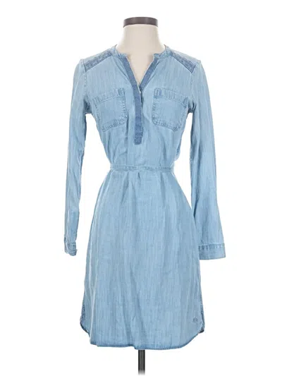 Pre-owned Eddie Bauer Casual Dress In Blue