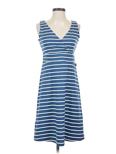 Pre-owned Eddie Bauer Casual Dress In Blue